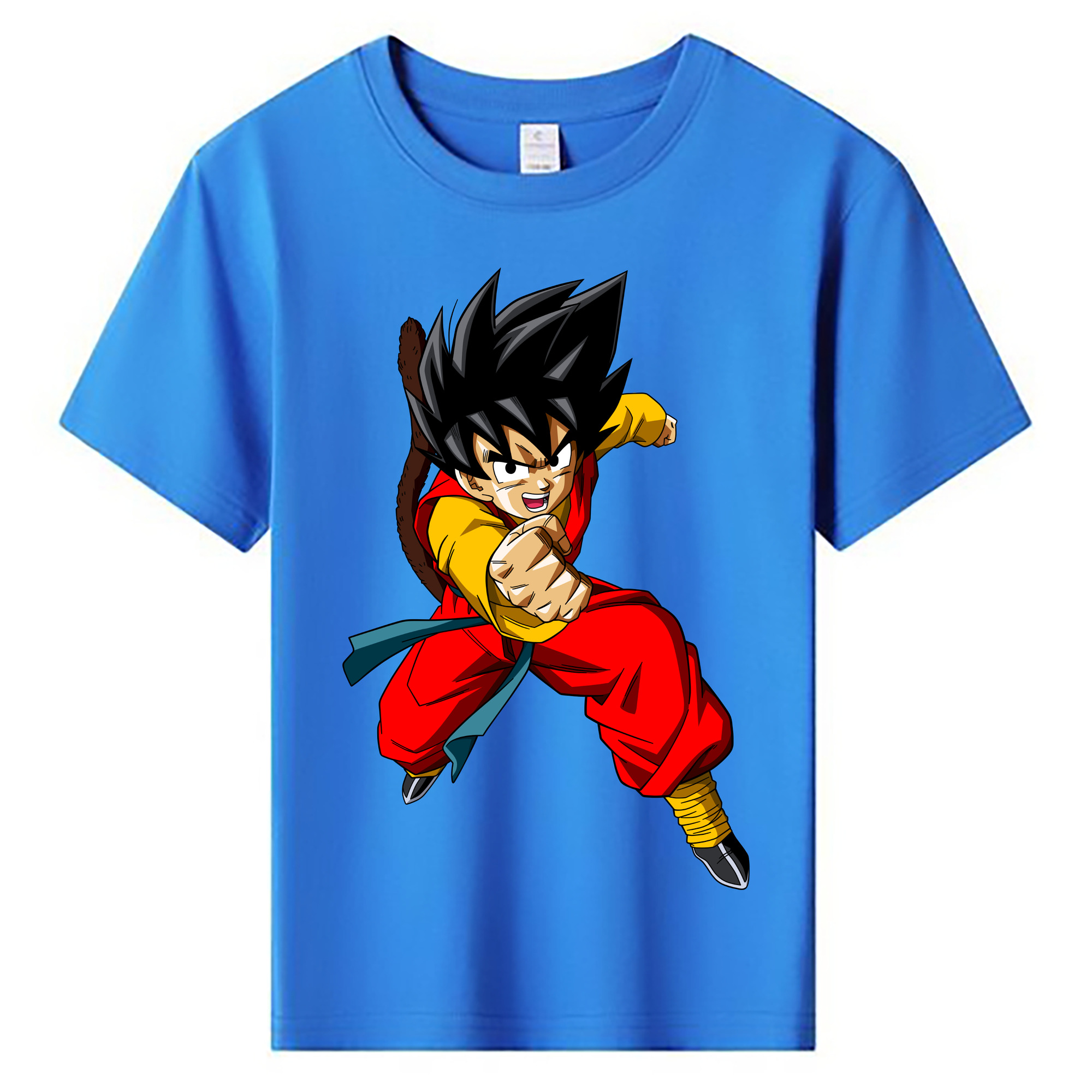 （画像用） ドラゴンボール 孫悟空（そん ごくう）Son Goku カカロット DRAGON BALL Kakarotto 綿100％キッズTシャツ（フロントプリント）